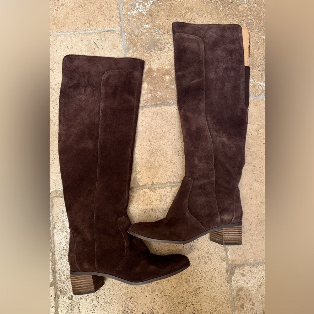 Brown authentic  Suede over the knee boots